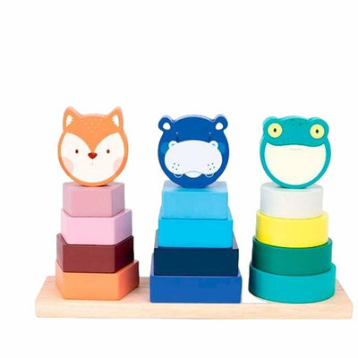 Juguete educativo Milan Animal Tower (15 Pcs)